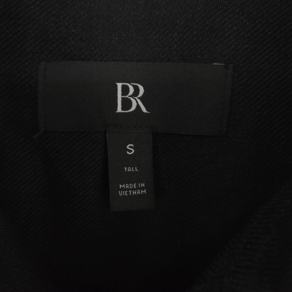 Banana Republic Lisa Linen Jumpsuit Women S Tall Black Wide Leg Long Sleeve - Picture 9 of 12